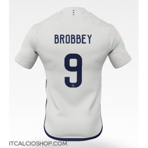 Ajax Brian Brobbey #9 Seconda Maglia 2023-24 Manica Corta